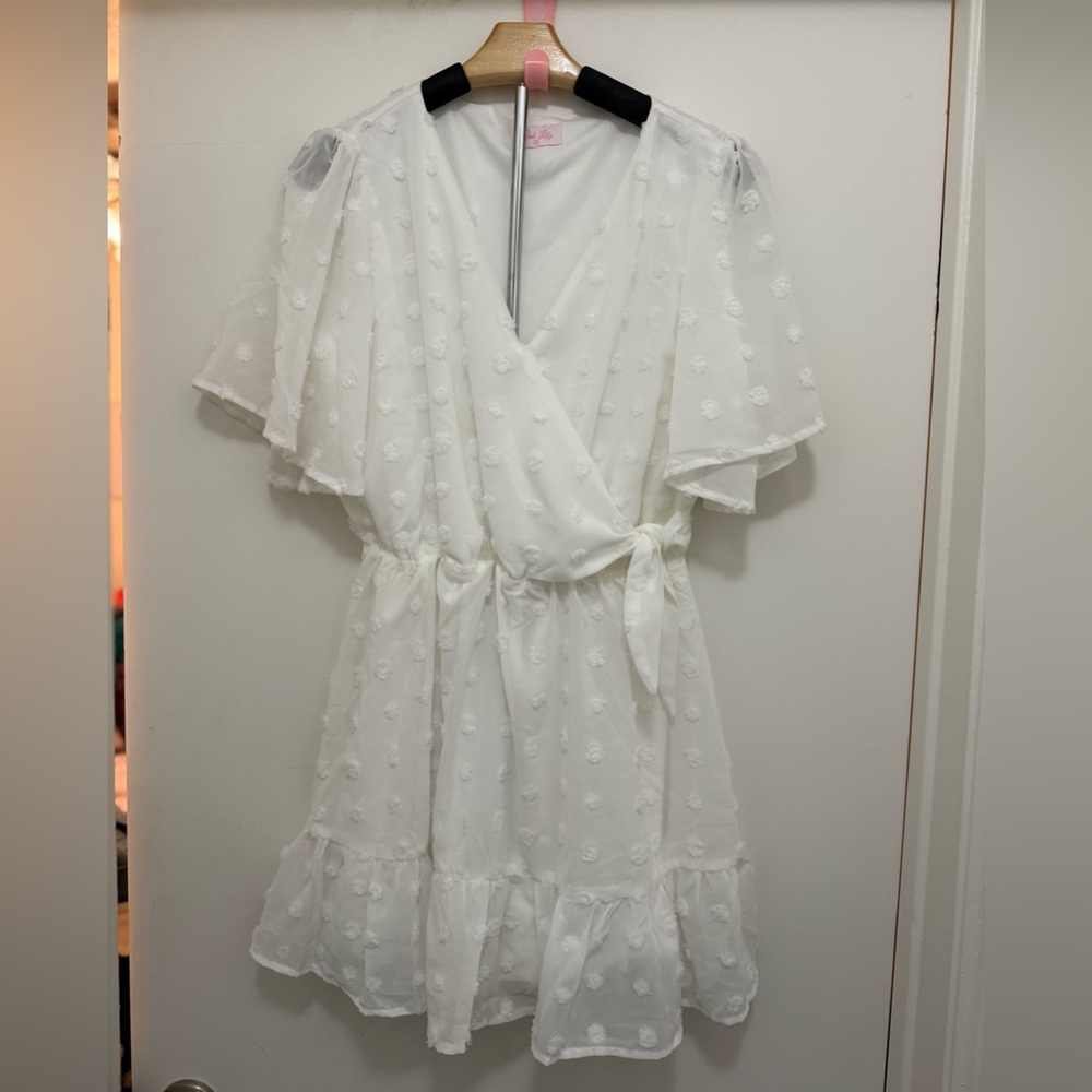 Pink Lily Picture Perfect Moments White Dress